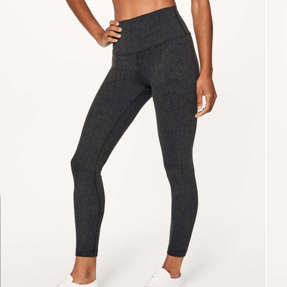 Lululemon Wunder Under Hi-Rise 7/8 Tight in Olive & Black Irregular Denim Twill - Picture 12 of 16